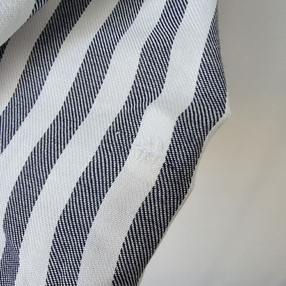 MADEWELL Oversized Dolman Sleeves Striped Button Front Shirt Size XXS - Picture 6 of 10